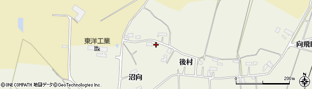 秋田県大仙市上鴬野後村12周辺の地図