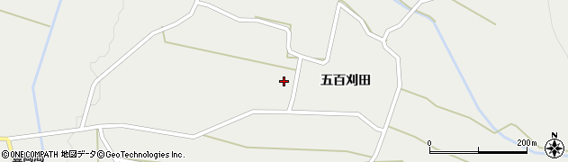 秋田県大仙市豊岡（五百刈田）周辺の地図