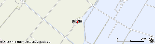 秋田県大仙市上鴬野四ツ屋周辺の地図