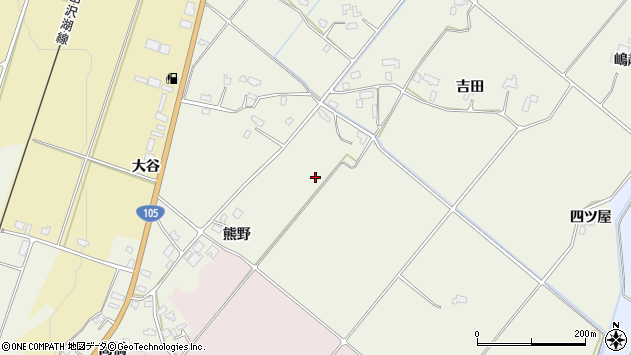 〒014-0202 秋田県大仙市上鶯野の地図