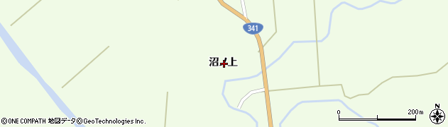 秋田県大仙市協和下淀川沼ノ上周辺の地図