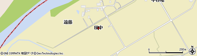 秋田県大仙市下鴬野（田中）周辺の地図