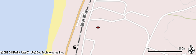 秋田県由利本荘市岩城勝手赤砂子周辺の地図