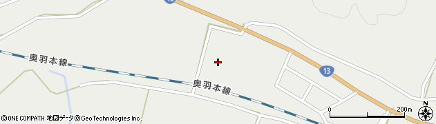 秋田県大仙市協和峰吉川南明谷地周辺の地図
