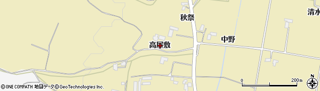 岩手県紫波町（紫波郡）上松本（高屋敷）周辺の地図