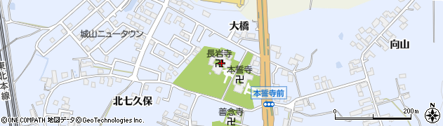 長岩寺周辺の地図