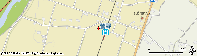 秋田県大仙市下鴬野（上村）周辺の地図