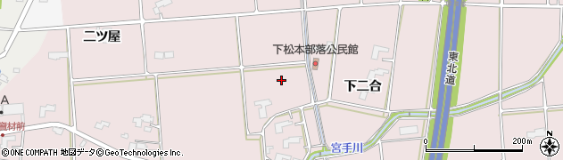岩手県紫波町（紫波郡）下松本周辺の地図