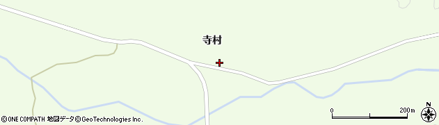 秋田県大仙市土川（寺村）周辺の地図
