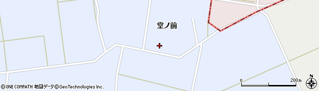 秋田県大仙市豊川堂ノ前周辺の地図