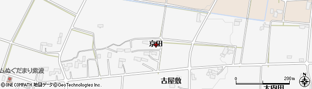 岩手県紫波町（紫波郡）小屋敷（京田）周辺の地図