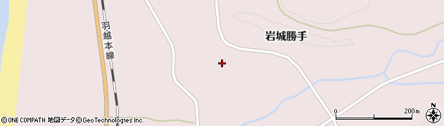 秋田県由利本荘市岩城勝手（横山）周辺の地図