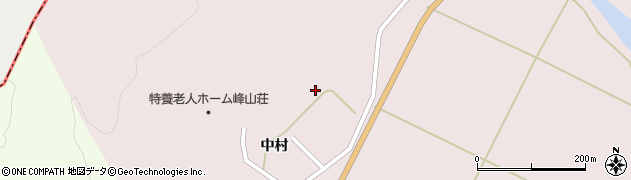 秋田県大仙市協和中淀川（中村）周辺の地図