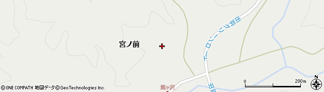 秋田県秋田市雄和種沢（宮ノ前）周辺の地図