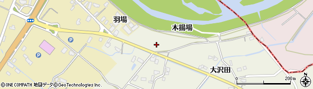 秋田県大仙市上鴬野木揚場周辺の地図