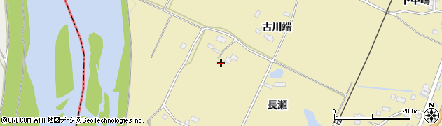 秋田県大仙市下鴬野（長瀬）周辺の地図