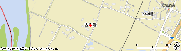 秋田県大仙市下鴬野（古川端）周辺の地図