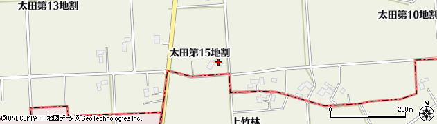 岩手県矢巾町（紫波郡）太田（第１５地割）周辺の地図
