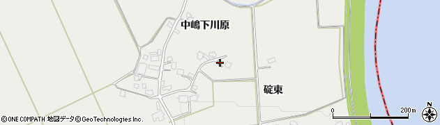 秋田県仙北市角館町雲然（中嶋下川原）周辺の地図