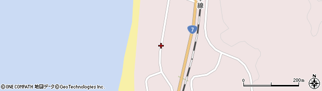 秋田県由利本荘市岩城勝手（新谷）周辺の地図