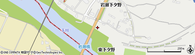 秋田県仙北市角館町東下タ野周辺の地図