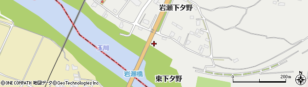 秋田県仙北市角館町（東下タ野）周辺の地図