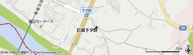 秋田県仙北市角館町岩瀬下タ野132周辺の地図