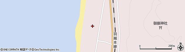 秋田県由利本荘市岩城勝手（中瀬）周辺の地図