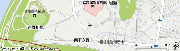 秋田県仙北市角館町岩瀬15周辺の地図