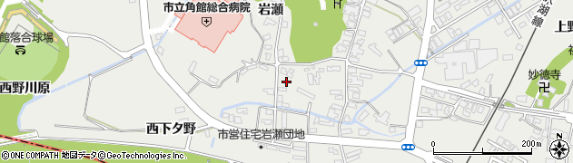 秋田県仙北市角館町岩瀬35周辺の地図