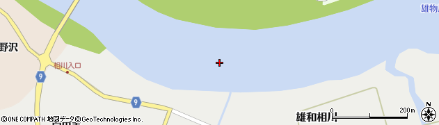 雄物川周辺の地図