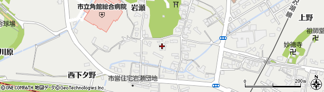 秋田県仙北市角館町（岩瀬）周辺の地図