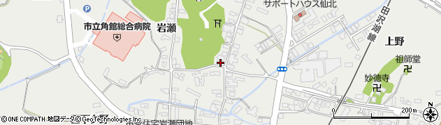 秋田県仙北市角館町岩瀬165周辺の地図