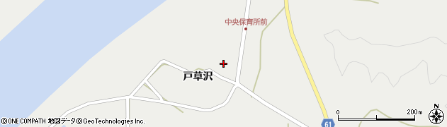 秋田県秋田市雄和種沢（戸草沢）周辺の地図