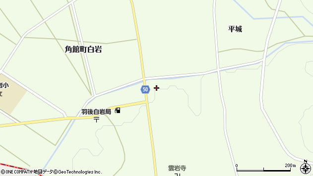 〒014-0302 秋田県仙北市角館町白岩の地図
