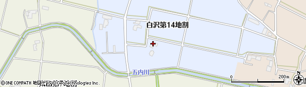 岩手県矢巾町（紫波郡）白沢（第１４地割）周辺の地図