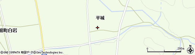 秋田県仙北市角館町白岩平城周辺の地図