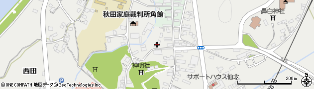 秋田県仙北市角館町岩瀬130周辺の地図