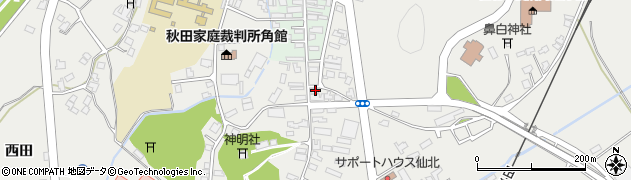秋田県仙北市角館町岩瀬200周辺の地図