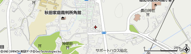 秋田県仙北市角館町岩瀬204周辺の地図