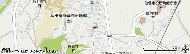 秋田県仙北市角館町岩瀬137周辺の地図