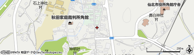 秋田県仙北市角館町岩瀬136周辺の地図