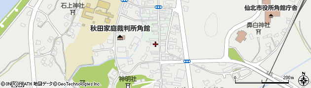 秋田県仙北市角館町岩瀬132周辺の地図
