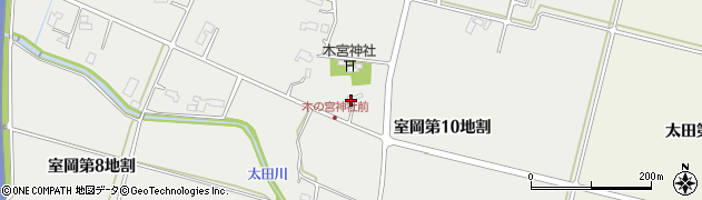 岩手県矢巾町（紫波郡）室岡（第１０地割）周辺の地図