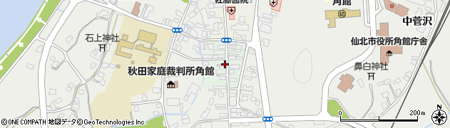 秋田県仙北市角館町下岩瀬町周辺の地図