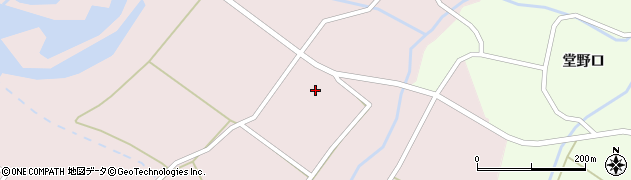 秋田県仙北市角館町薗田（西上花園）周辺の地図