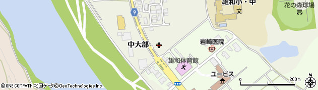 秋田県秋田市雄和石田中大部16周辺の地図