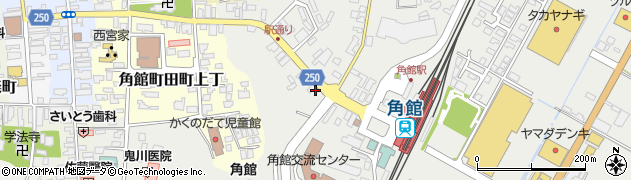 ニッポンレンタカー角館駅前営業所周辺の地図