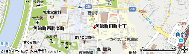 角館の革館周辺の地図