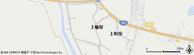 秋田県仙北市角館町雲然上町屋周辺の地図